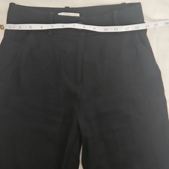 H&M Women's High-Rise Wide Leg  Dress Pants Black 0 - Picture 8 of 16